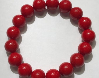 Pretty 100% Natural Coral Hand Carved Organic Round Authentic Beads. 
