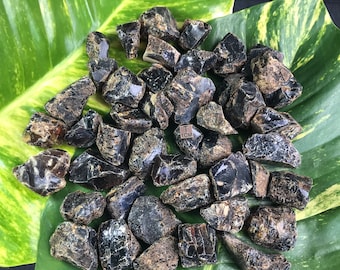 Ámbar azul en bruto: 45 piezas de piedras preciosas indonesias (500 g)