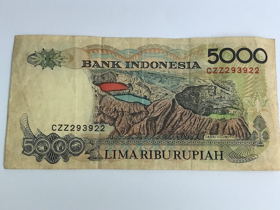 1988 500 RUPIAH INDONESIA CURRENCY UNC BANKNOTE NOTE MONEY BANK BILL CASH ASIA