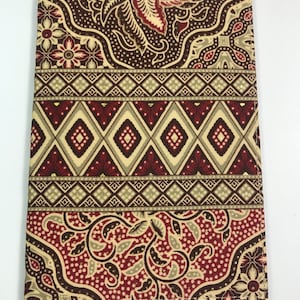 Handmade Batik Passport Cover: Indonesian Cotton Fabric
