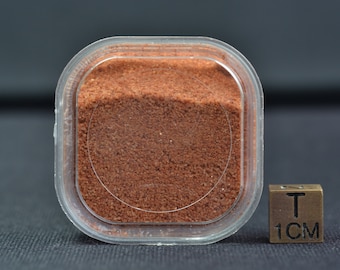 Sahara-sandprov: Gilf Kebiröknen, Egypten - Wadi Hamra röd sand (23 g)