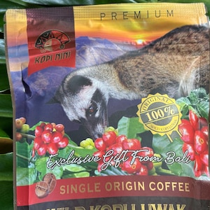 LUWAK coffee - Wild Luwak Arabica Premium powder coffee - Luwak Arabika Kintamani coffee powder - 100 % original - natural - 150 g net