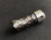 PROPHECY STONE - Pseudomorph - Egypt - Amazing Pendant - Hematite Goethite after Marcasite - amazing wand shape - White Desert - 20.5 g