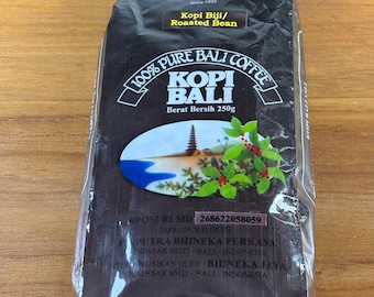 100% reiner Kaffee aus Bali Indonesien - Kaffee Arabika - original - geröstete Bohnen 250 g