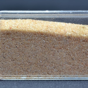 GREAT SAND SEA - Egypt sand sample - collected 2002 - natural sand sample - rare sample - no treatment - in box - net weight 30 g