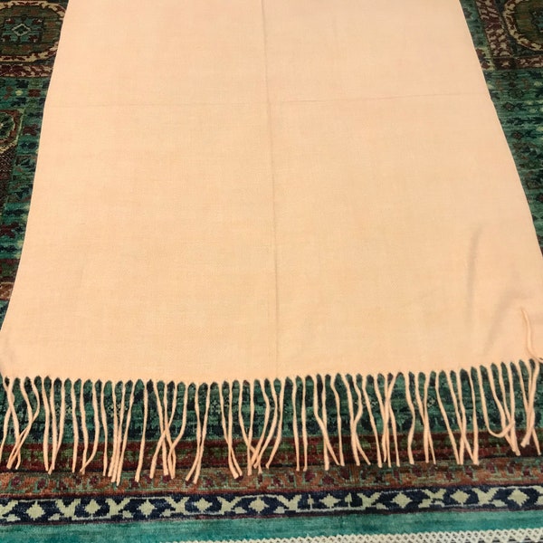 Cashmere - Cashmire -  Kashmir shawl – scarf - from Pakistan  – woven wool - cosy - very soft and very light - 80 x 28 inches - 300 g