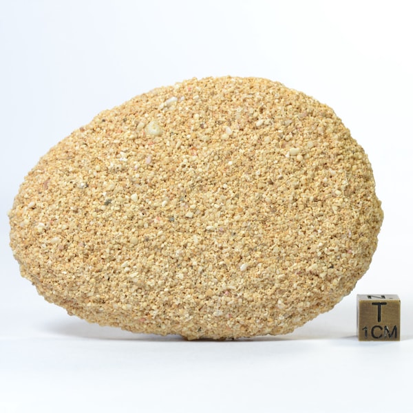 Natural SAND stone - from Uluwatu Beach - Bali - Indonesia - natural beige colored sand stone - very compact - amazing and unique - 119 g