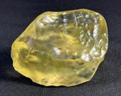 LIBYAN Desert Glass - absolutely Museum AAA grade quality specimen - individual - completely translucent - natural outside texture - 60 g