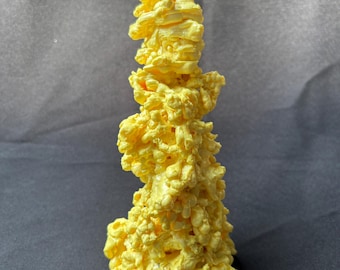 Natural Volcanic Stone – Ijen Volcano Indonesia - Rare Yellow Crystal Specimen - Raw Mineral - Volcano Rock - Collector Gift - large 272 g