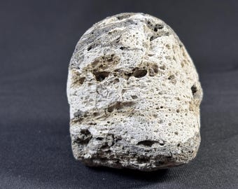 KRAKATAU - vulkanisk pimpsten lavasten - från mycket aktiv Krakatau vulkan - Java-Sumatra Indonesien - flerfärgad - grå beige - 68 g
