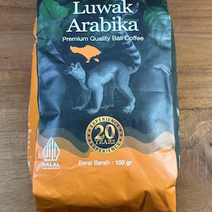 LUWAK coffee - Luwak Arabica powder coffee - 100 g - Premium Quality - Bali coffee - ground ready to use - natural coffee