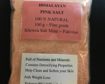 Sale rosa dell'Himalaya: fine, naturale - 100 g