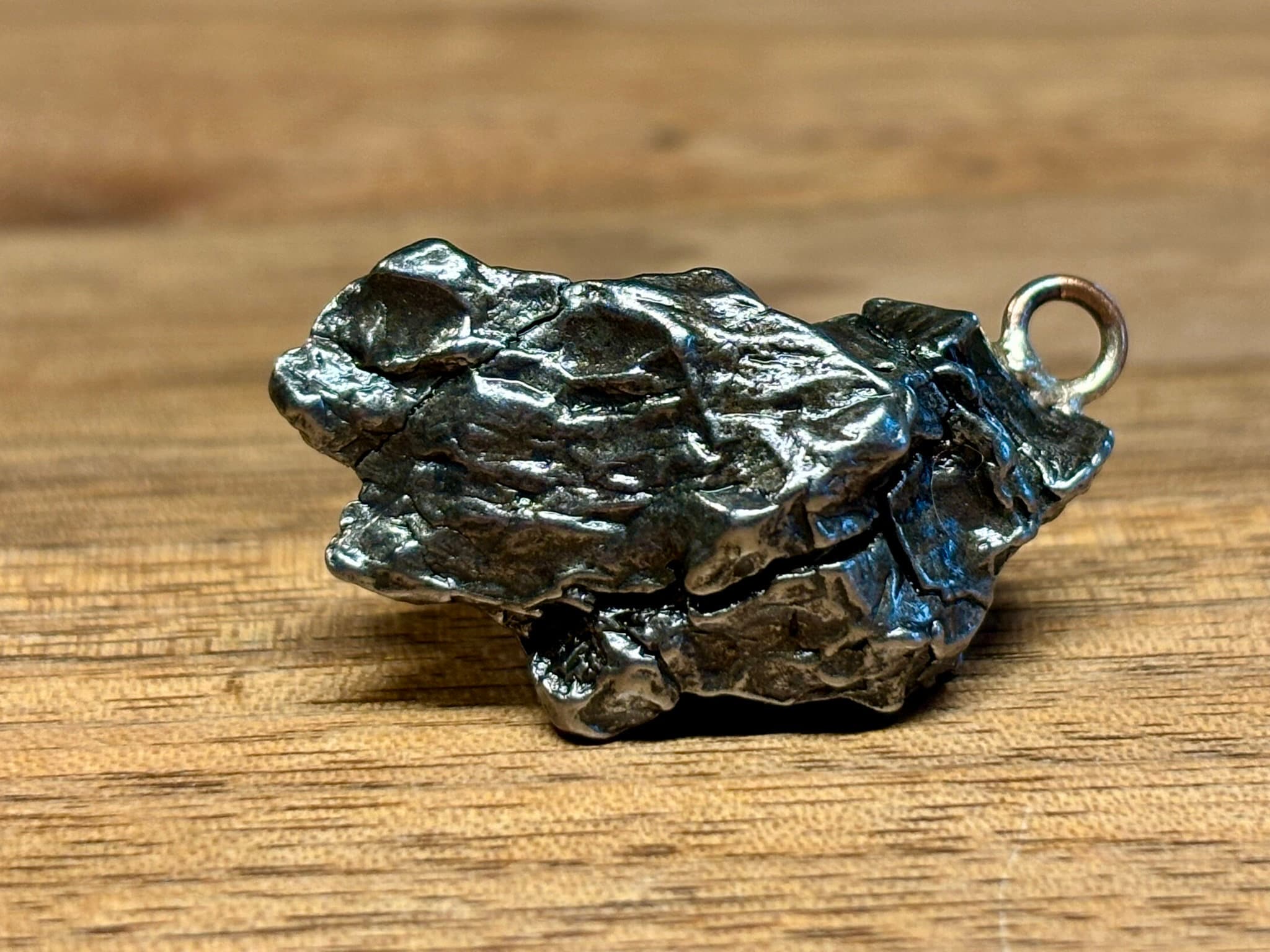 CAMPO DEL CIELO Iron Meteorite pendant - amazing shape - found 1576 in Argentina - natural iron meteorite - best quality - 12 g