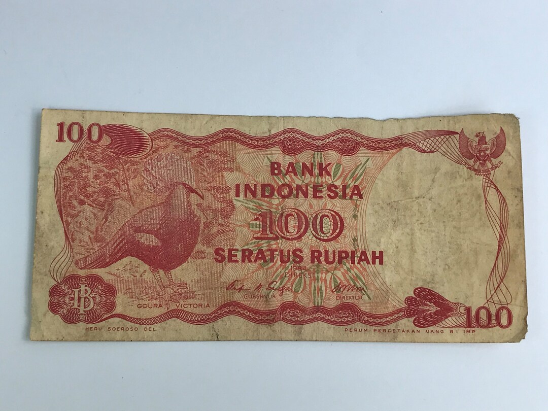 Buy Indonesia 100 Rupiah IDR Vintage Circulated Bank Note Seratus ...
