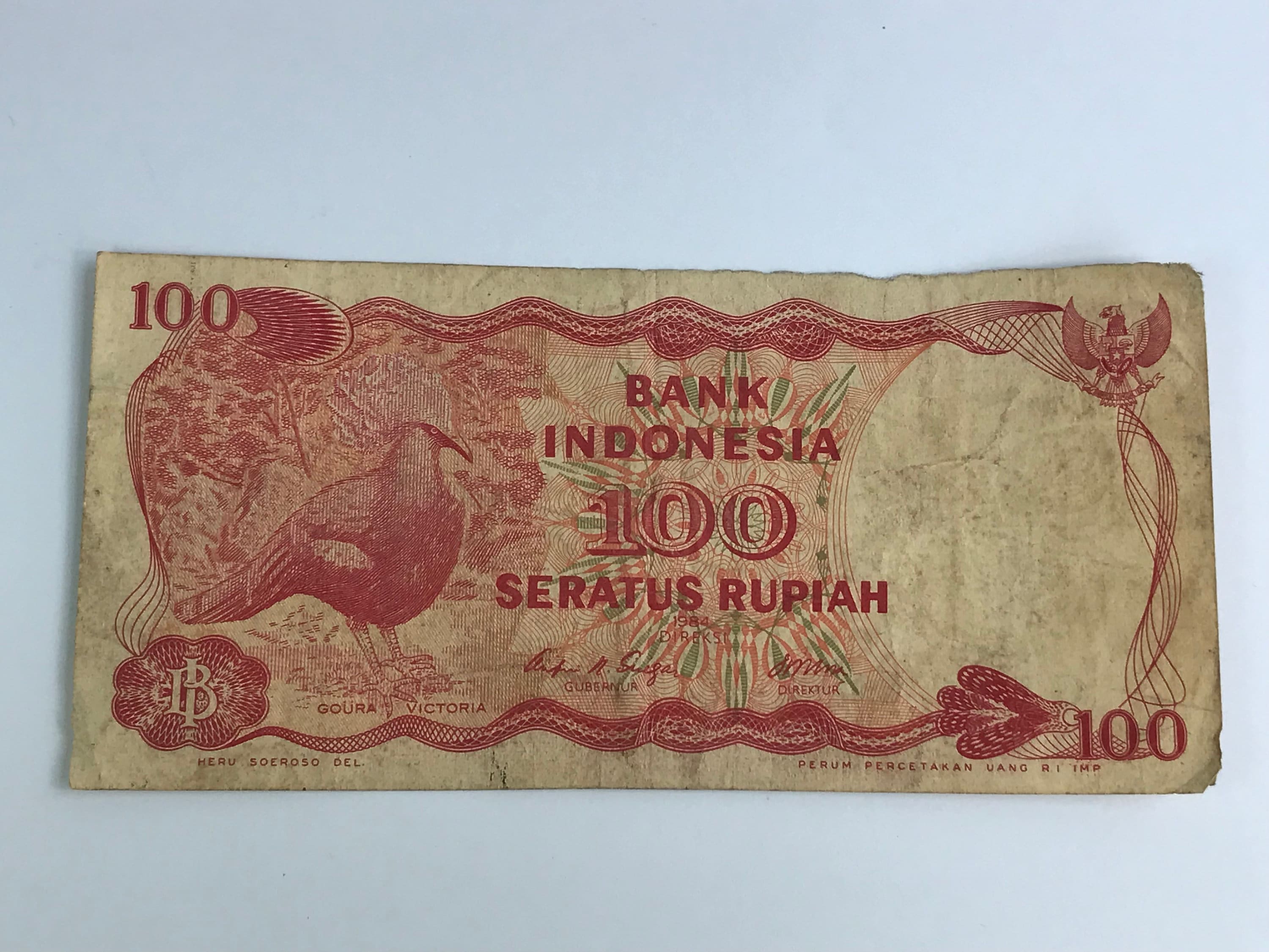 インドネシア 100 ルピア IDR - ヴィンテージ - 流通紙幣 - Seratus