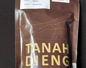 Tanah Dieng Kaffee - Robusta Pulverkaffee - 100 g - Premium Qualität - Java Kaffee - aus Dieng Highlands - gebrauchsfertig - natürlicher Kaffee