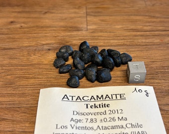 Tektites ATACAMAITE - lot - discovered 2012 in Los Vientos - Atacama Desert - Chile - Impactor Iron Meteorite IIAB - lot of stones - 10 g