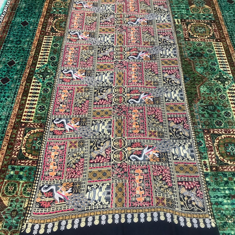 how to wear pakistani shawl