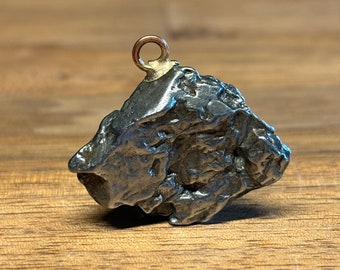 Campo del Cielo Iron Meteorite Pendant: Natural Argentina Meteorite (13 g)