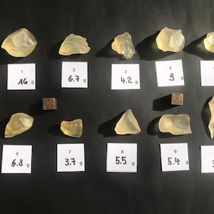 Libyan Desert Glass individual specimens - choose from the selection - Top GEM AAA quality absolutely translucent - different size