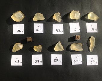 Libyan Desert Glass individual specimens - choose from the selection - Top GEM AAA quality absolutely translucent - different size