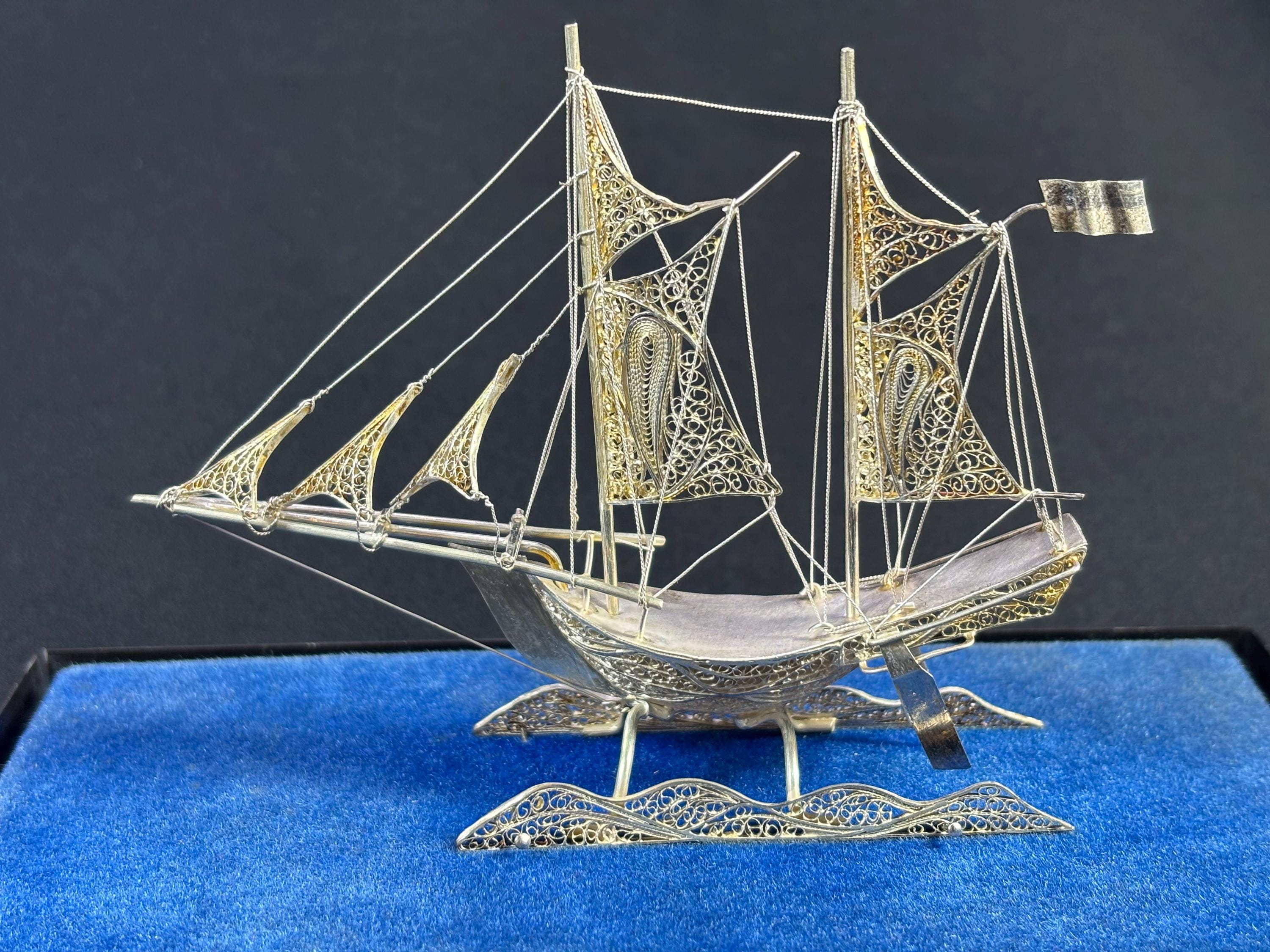 銀版画　イタリア製　　Silver art made in Italy Paolo Schiraldi, Silver Art Plaque, Italian Seascape Marked