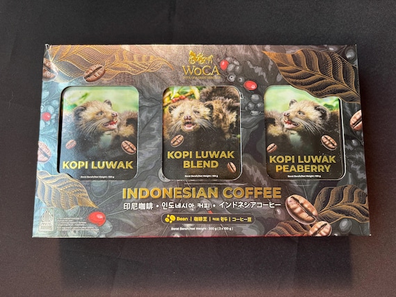 Wild Kopi Luwak Coffee Beans: Bali Indonesia, Medium Dark Roast