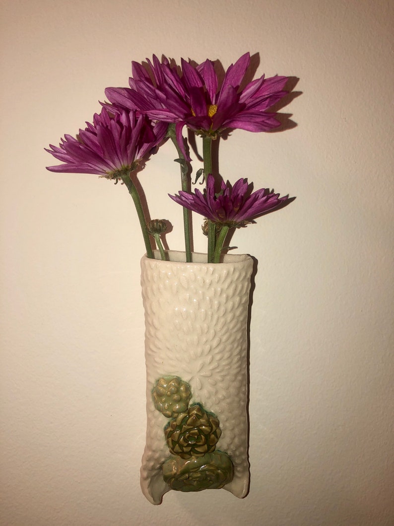 Ceramic Wall Vase Wall Vase Wall Decor Home Decor Ceramic Etsy