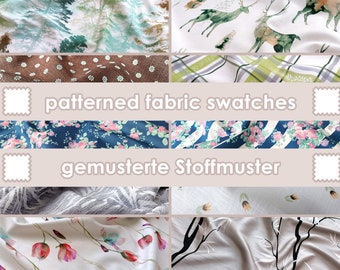 patterned fabric swatches | 8 x 8 cm 3 x 3 inch samples
