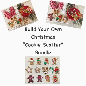 Build Your Own Faux Mini Gingerbread/Chocolate Cookie “Scatter” for Tiered Tray Decor, Santa’s Cookies Display and other Christmas Displays