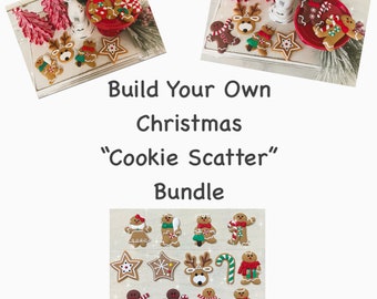 Build Your Own Faux Mini Gingerbread/Chocolate Cookie “Scatter” for Tiered Tray Decor, Santa’s Cookies Display and other Christmas Displays