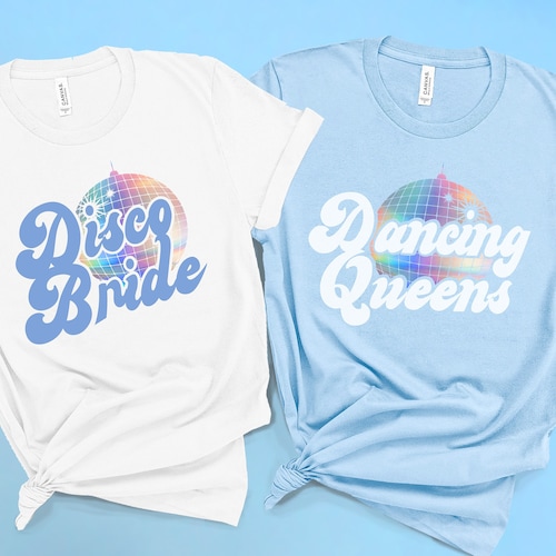Bachelorette Party Shirt Disco Bride 