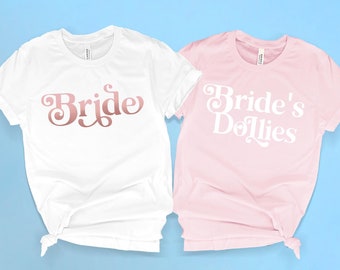 Nashville Bachelorette Party Shirts Bride's Dollies Shirts. Gettin' Hitched Bachelorette Shirts Nash Bash Bachelorette Shirts. Dolly Vibes