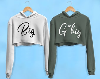 sisters cropped hoodie