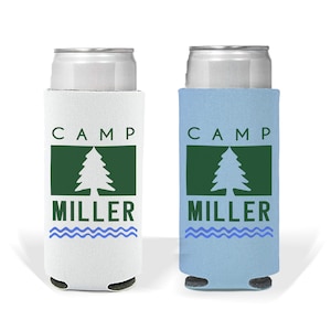 Bachelorette Slim Can Holder. Reusable Can Cooler. Customizable Camp Parent Trap Theme Bachelorette Party Add On Mountain Vibes Outdoorsy