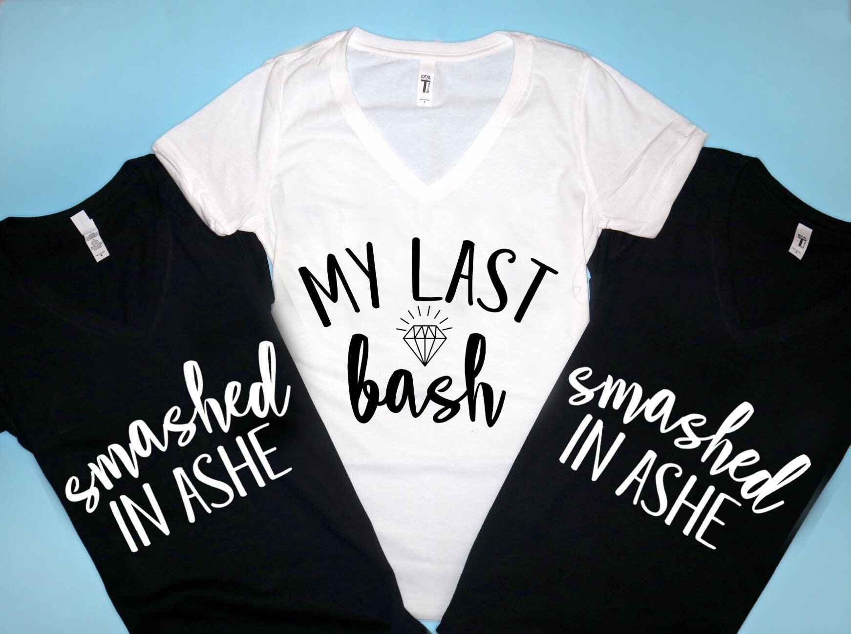Bachelorette Party Shirts My Last Bash Shirt Ashe Bash Group Etsy Ireland
