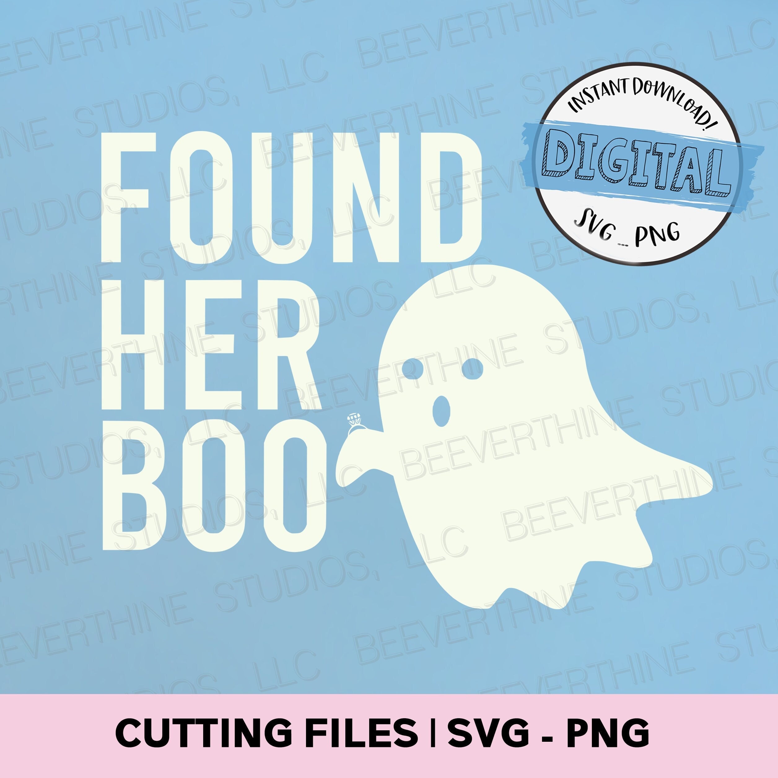 Digital Download Found Her Boo Retro Font Halloween Design - Etsy