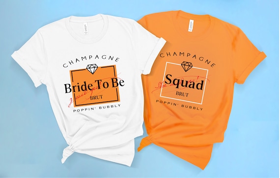 Bachelorette Party Shirts. Champagne 