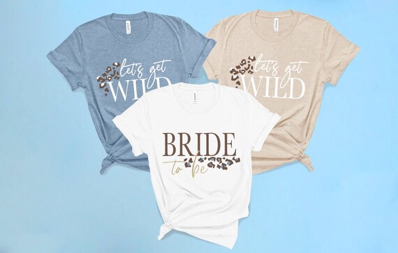 Bachelorette Party Shirts. Leopard 