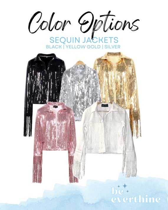 The ORIGINAL Pink Sequin Fringe Jacket Desert Festival Outfit