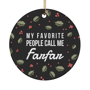 Farfar gifts - my favorite people call me farfar - farfar ornament - christmas ornament