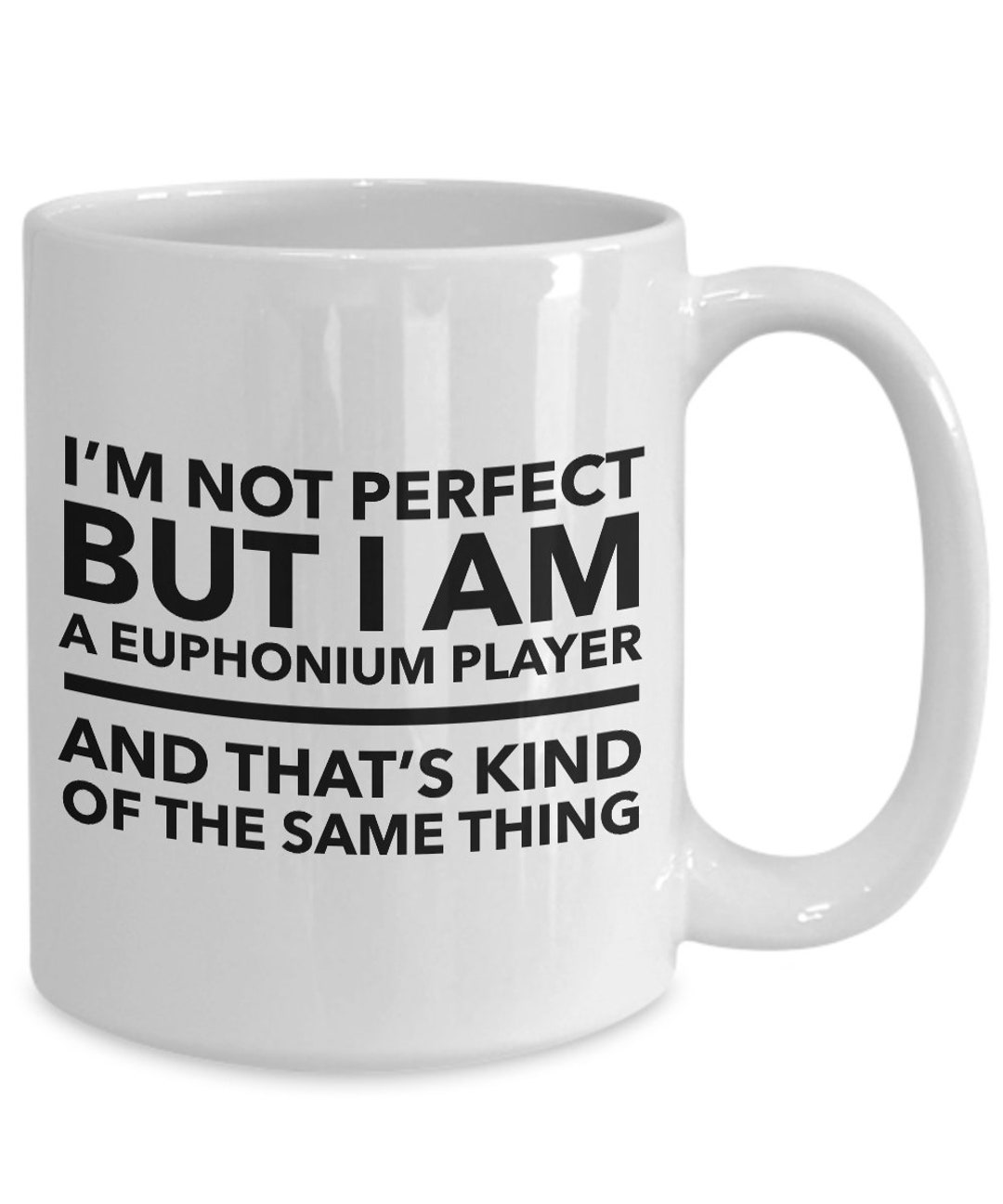in My Head I'm Playing My Euphonium Funny Novelty Gift Glossy Mug