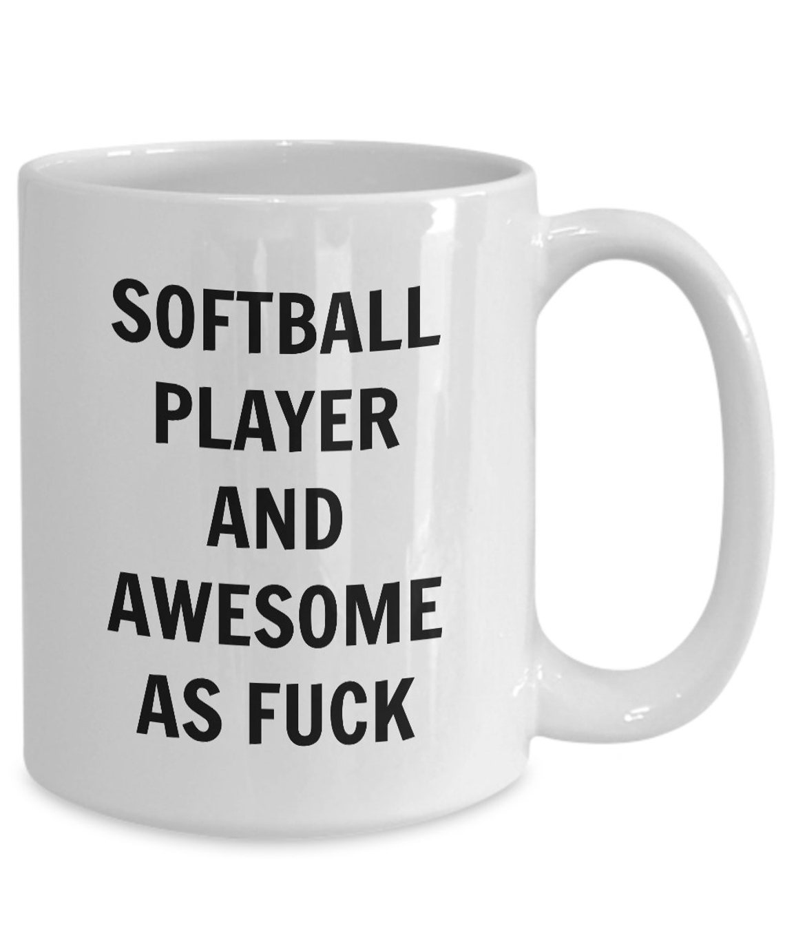 Softball Player Mug Softball Player and Awesome Af Etsy