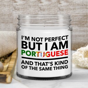 Portuguese gifts - soy candle wax jar vanilla - portuguese flag letters candle - portugal candle