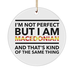 Macedonian gifts - macedonia christmas ornament - xmas ornament - macedonian ornament - macedonian flag letters