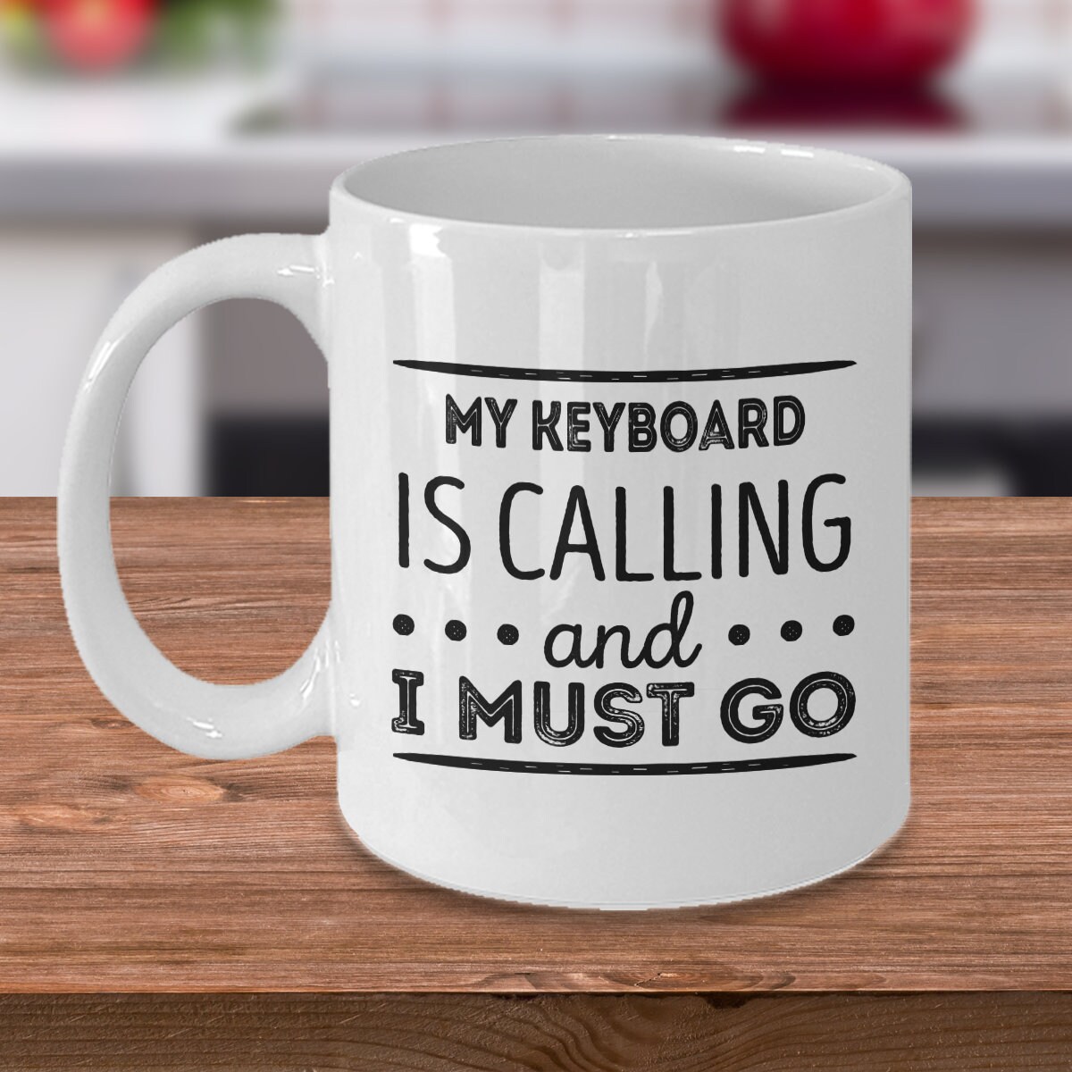 Computer Keyboard Mug Keyboard Mug - My Keyboard is Calling and I Must Go - Perfect Gift for ...