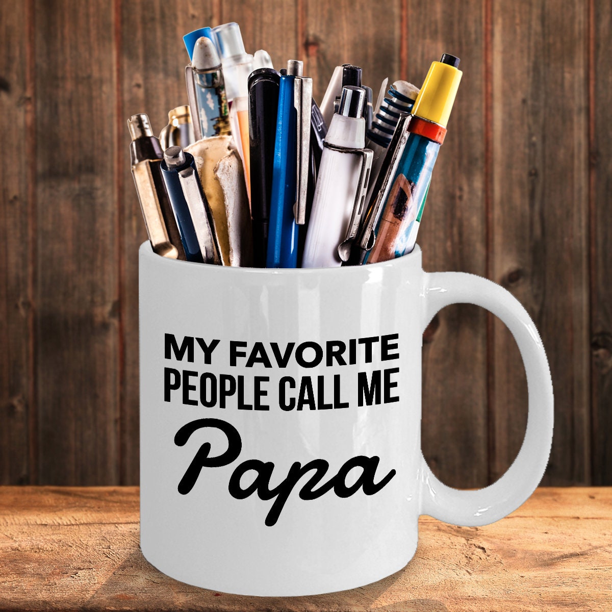 Tazza Personalizzata 'My Favorite People Call Me Pap Pap' – Regalo Per Nonno (11 Oz, Ceramica)