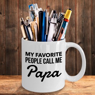Tazza Personalizzata 'My Favorite People Call Me Pap Pap' – Regalo Per Nonno (11 Oz, Ceramica)