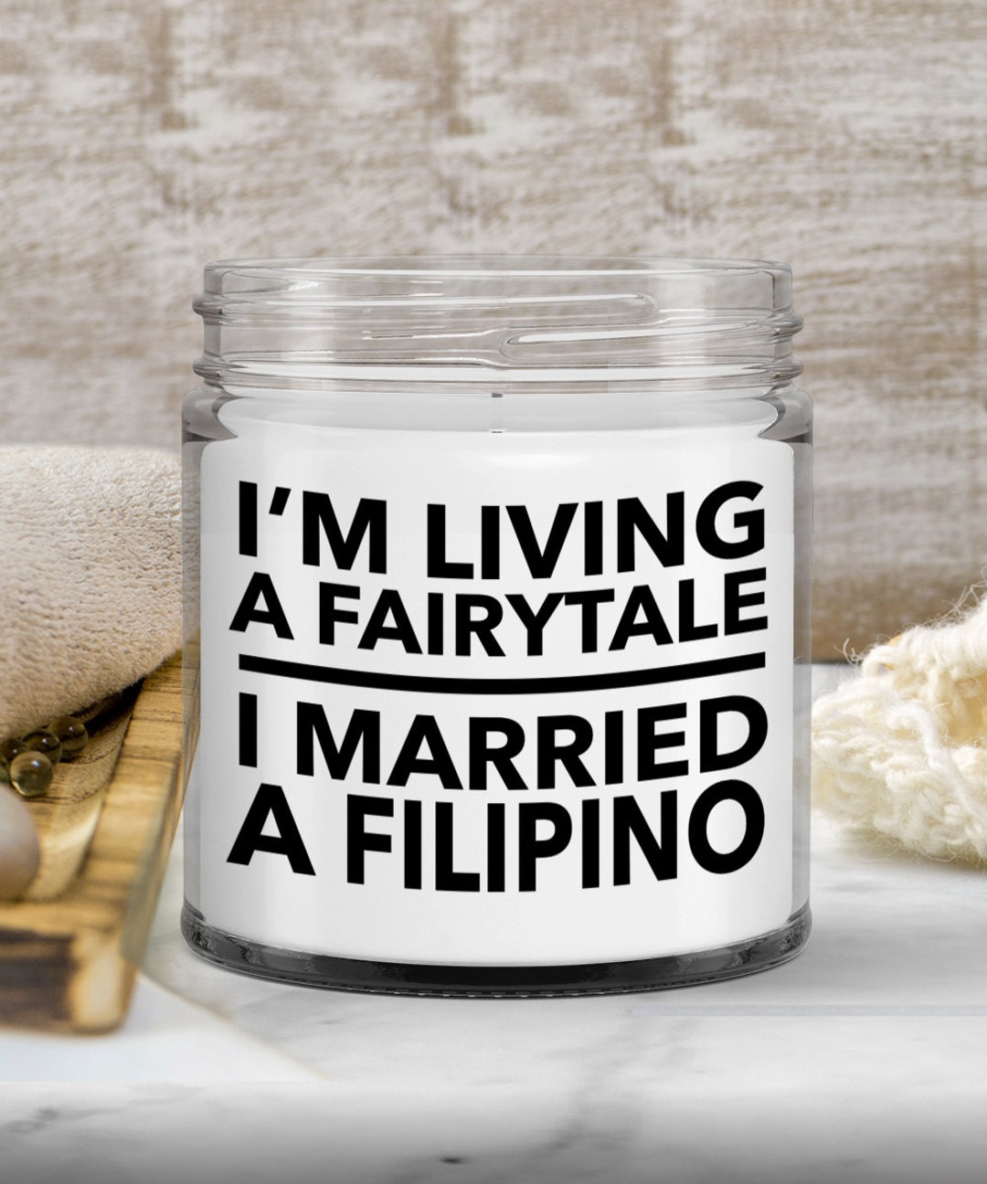 Filipino Candle Filipino Wife Filipino Husband Filipino Etsy