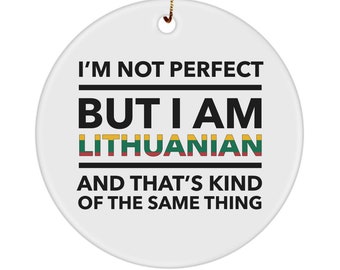 Lithuanian gifts - lithuania christmas ornament - xmas ornament - lithuanian ornament - lithuanian flag letters